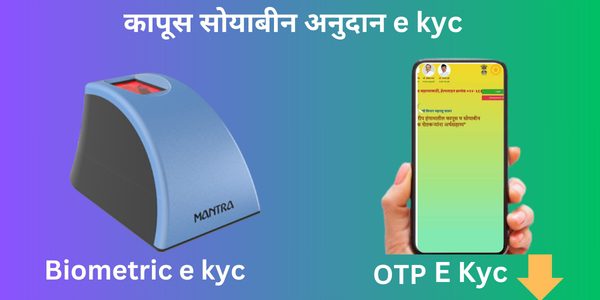 कापूस सोयाबीन अनुदान E Kyc