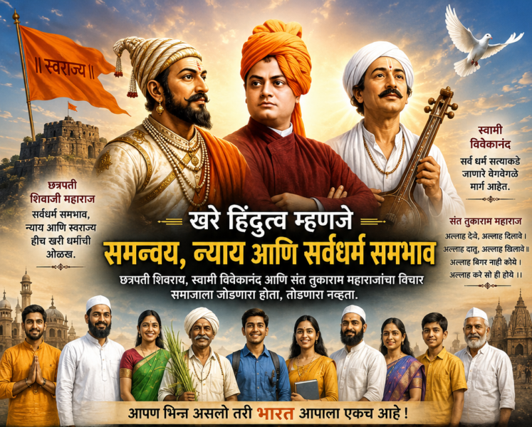 छत्रपती शिवराय, स्वामी विवेकानंद यांचे हिंदुत्व आणि आजचे हिंदुत्व